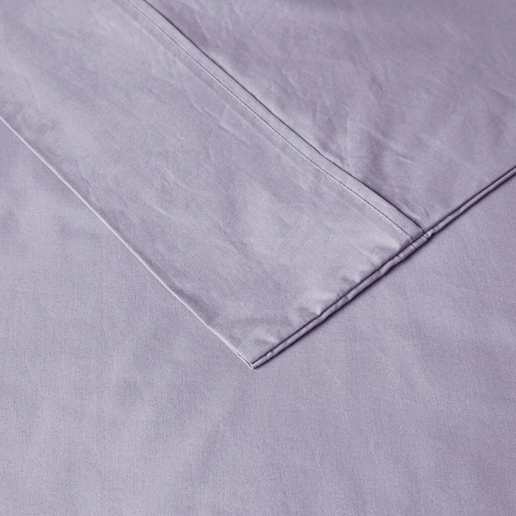 Alt View 5. Gracie Mills - Gracie Mills Clementine 200 Thread Count Year-Round Cotton Percale Sheet Set - Purple.