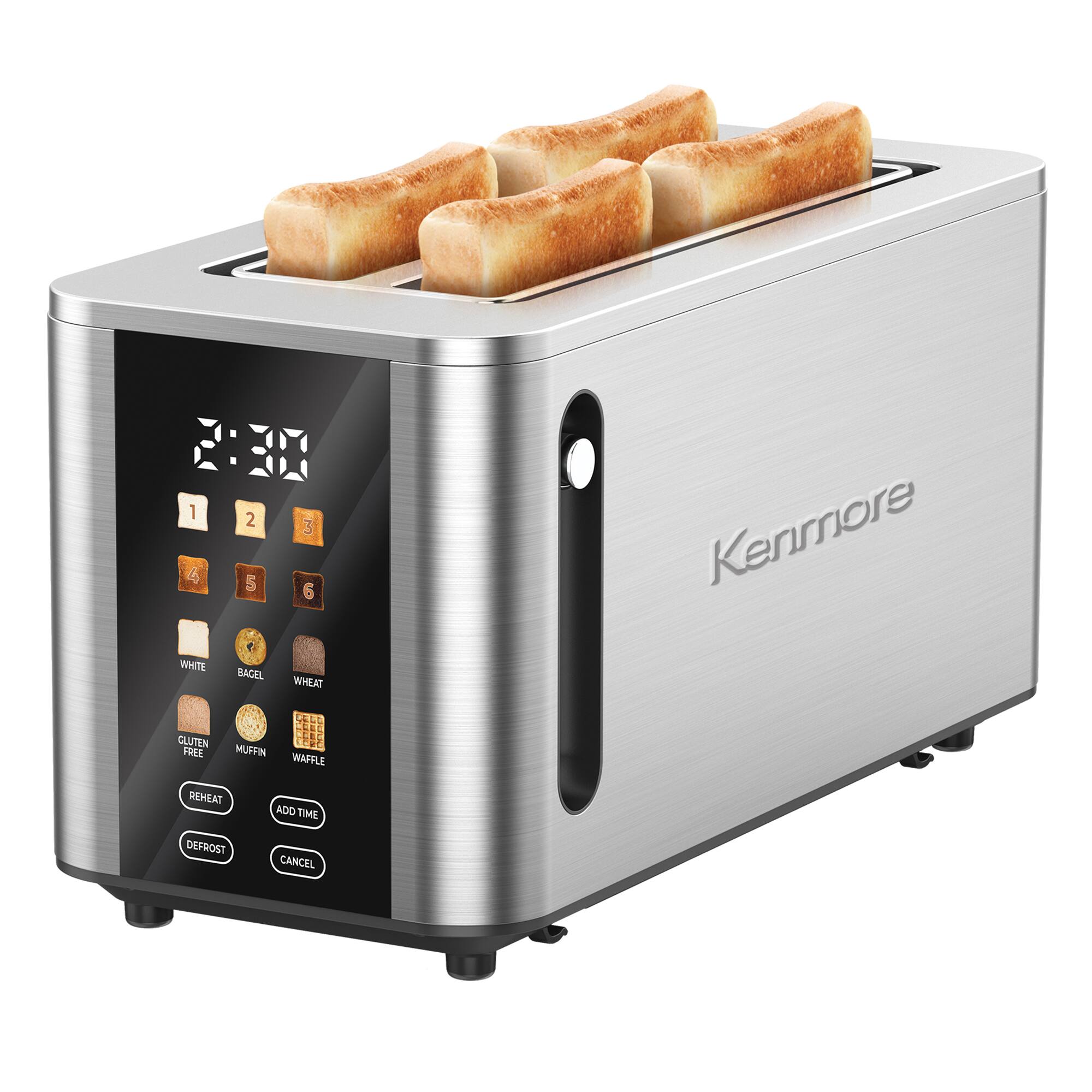 2:32 1 2 3 5 6 WHITE BAGEL WHEAT Kenmore GLUTEN FREE MUFFIN WAFFLE REHEAT ADD TIME DEFROST CANCEL