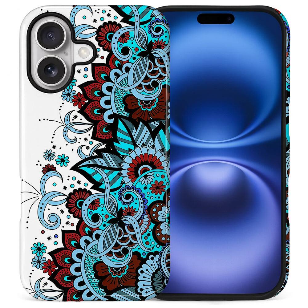 Blue Mandala for iPhone 17