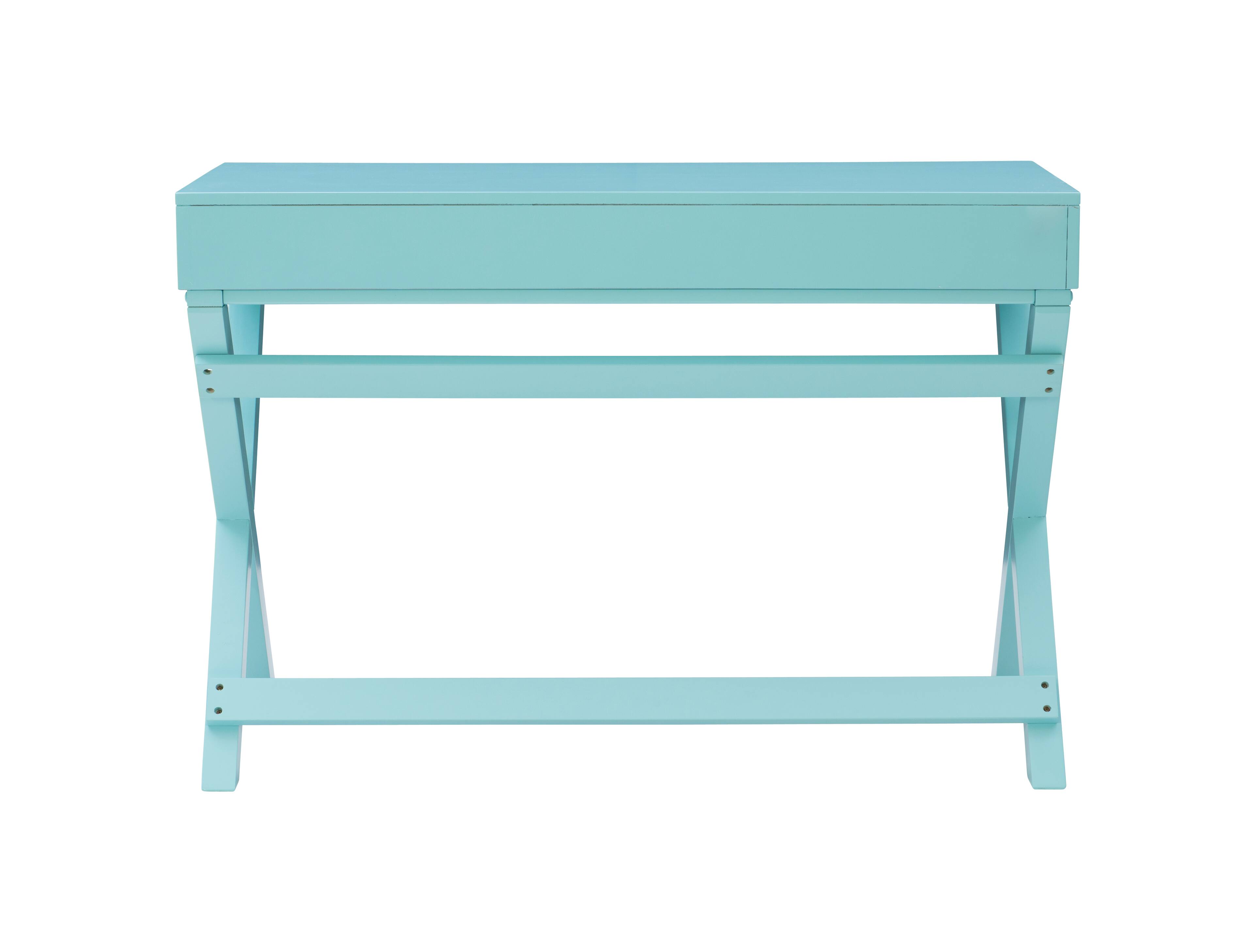 Alt View 12. Linon Home Décor - Penrose Two-Drawer Campaign-Style Writing Desk - Blue.