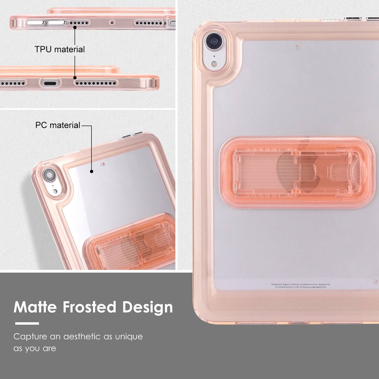 TPU material  
PC material  

Matte Frosted Design  
Capture an aesthetic as unique as you are