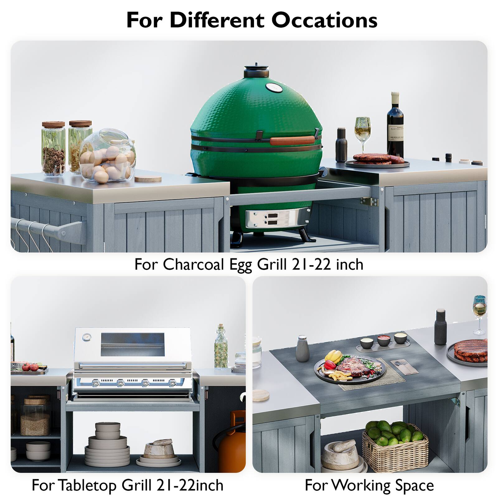 For Different Occasions

For Charcoal Egg Grill 21-22 inch

For Tabletop Grill 21-22 inch

For Working Space