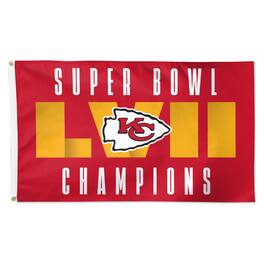 WinCraft - Kansas City Chiefs Super Bowl LVII Champions 3' x 5' Single-Sided Deluxe Flag - Multicolor