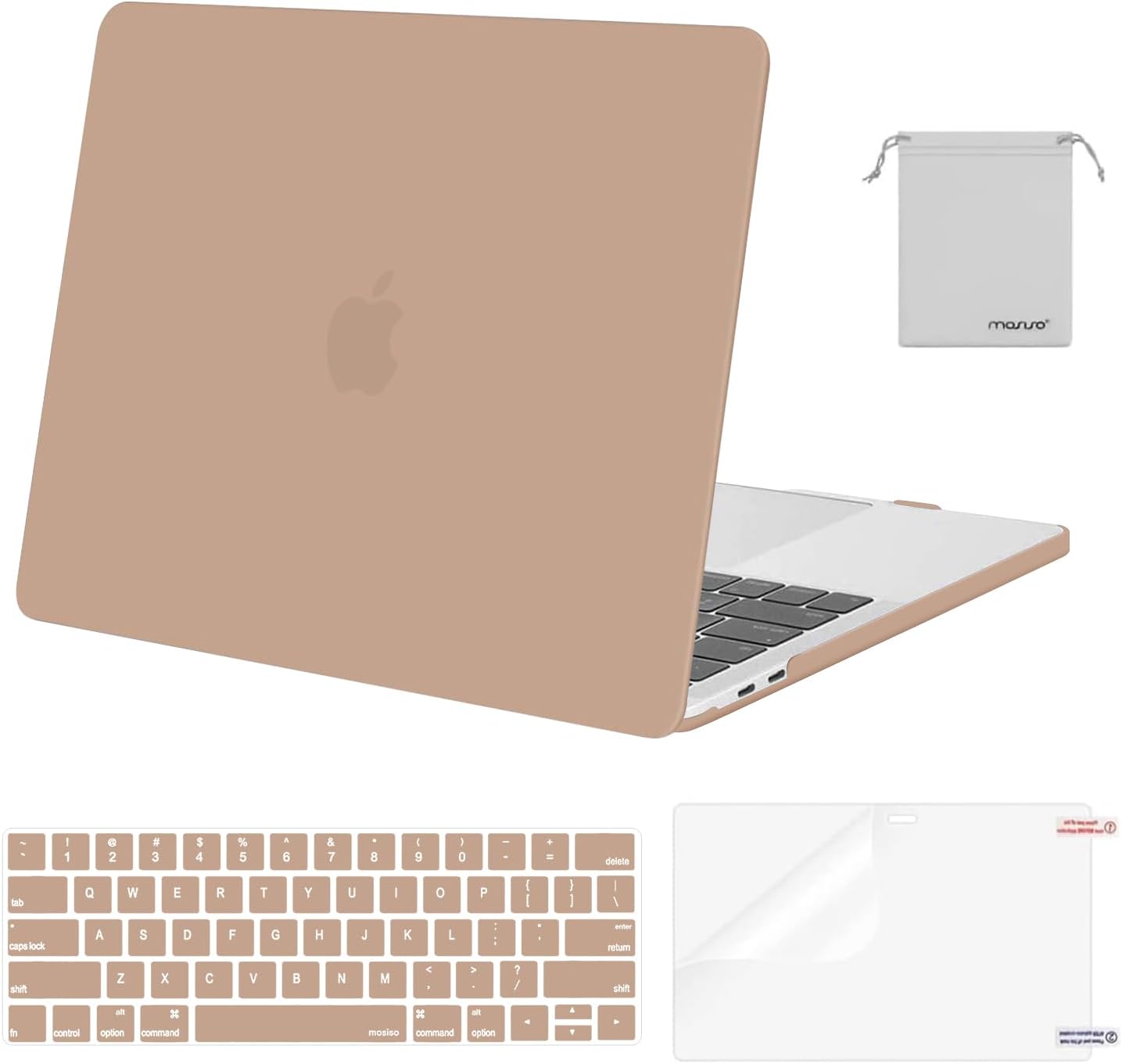 "mosiso - MacBook Pro 13"" hard shell case with keyboard skins, screen protector and storage bag - Bronze Brown" price history on PriceWatchPro