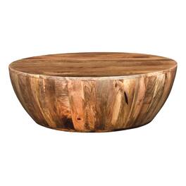 Manhattan Lane - Arthur Mango Wood 35.5 Inch Coffee Table In Round Shape - Brown
