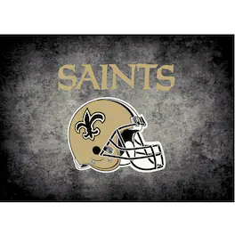 Imperial - New Orleans Saints 3'10" x 5'4" Distressed Rug - Black