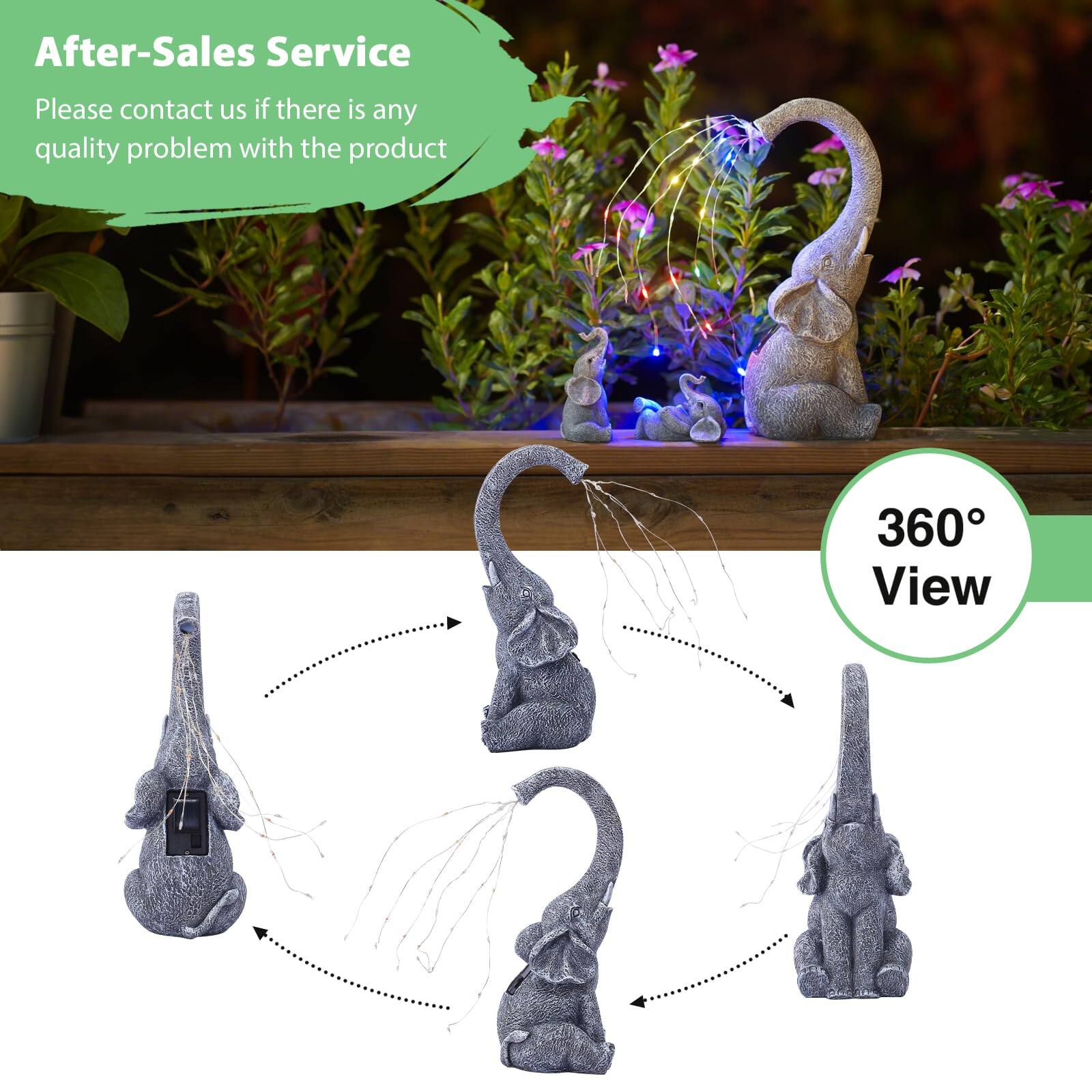 After-Sales Service  
Please contact us if there is any quality problem with the product  

360° View