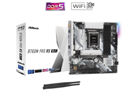 ASRock - B760M PRO RS WiFi LGA 1700 Intel B760 Micro ATX Motherboard