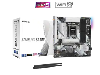 ASRock B760M PRO RS WiFi LGA 1700 Intel B760 Micro ATX Motherboard ASRock B760M PRO RS WiFi LGA 1700 Intel B760 Micro ATX Motherboard