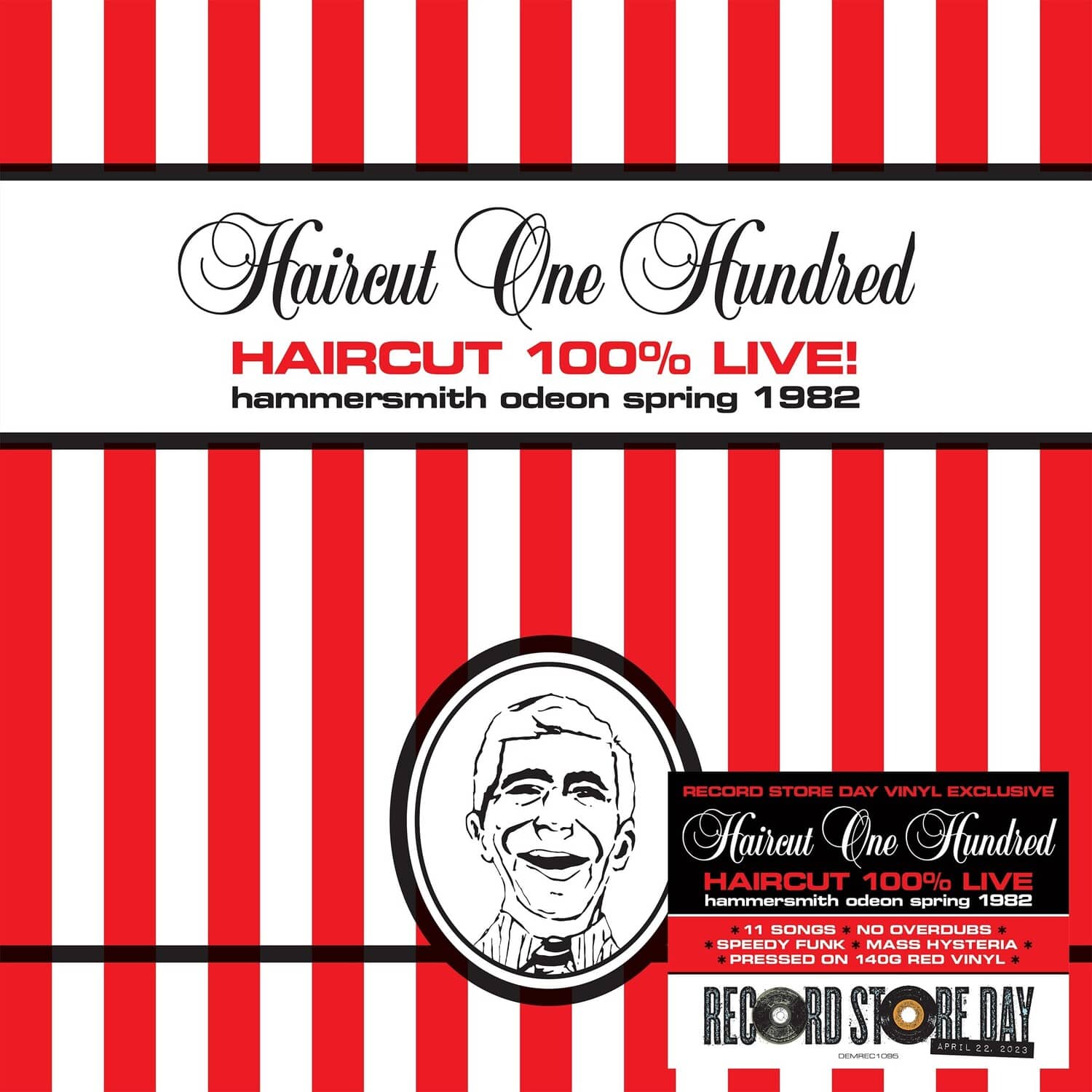 Haircut 100 - Haircut 100% Live (Hammersmith Odeon 1982) - Limited 140-Gram Red Colored Vinyl  - VINYL LP
