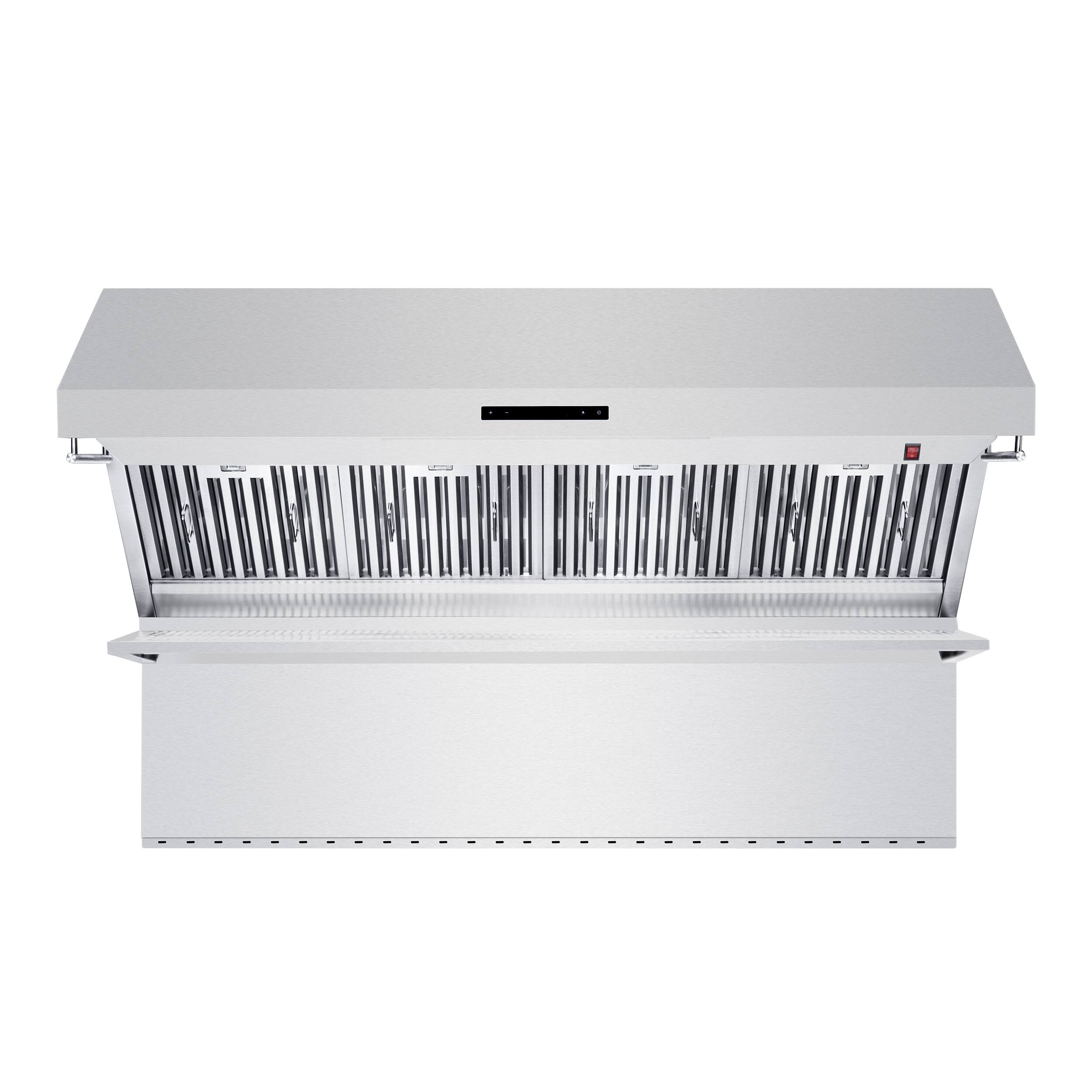 Front. Forno Appliances - Savona 60" Wall Mount Range Hood - Stainless steel.