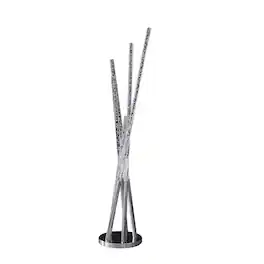 Manhattan Lane - 49 Inch Floor Lamp, Five Lighting Rods, Strong Metal Base, Chrome