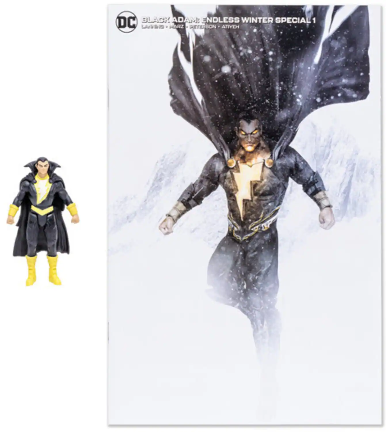 DC Direct - DC Comics -Endless Winter - Page Punchers - 3" Black Adam Figure with Comic - COLLECTIBLES - Multicolor