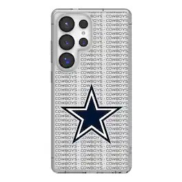 Keyscaper - NFL - Dallas Cowboys Galaxy Clear Text Backdrop Design Case - S23 Ultra - Multicolor