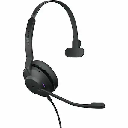 Front. Jabra - Jabra Evolve2 30 SE Headset - Microsoft Teams Certification - Mono - USB Type C, USB Type A - Wired - 20 Hz to 20 kHz - Red.