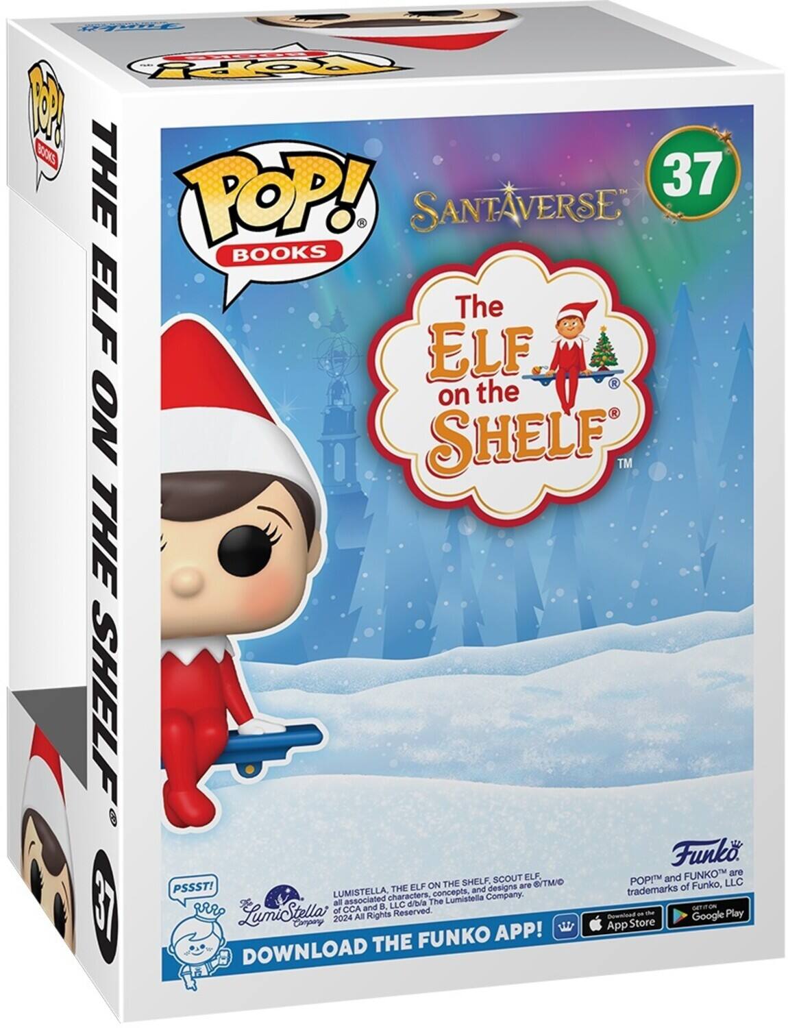 **POP! Books**

**The Elf on the Shelf**

**SANTIVERSE**

**37**

**PSSST!**

**Lumistella Company**

**DOWNLOAD THE FUNKO APP!**

**POPI™ and FUNKO™ are trademarks of Funko, LLC**

**THE ELF ON THE SHELF, SCOUT ELF, and all associated characters, concepts, and designs are ©/TM of Lumistella Company.**

**© 2024 All Rights Reserved.**

**Download on the App Store**

**GET IT ON Google Play**