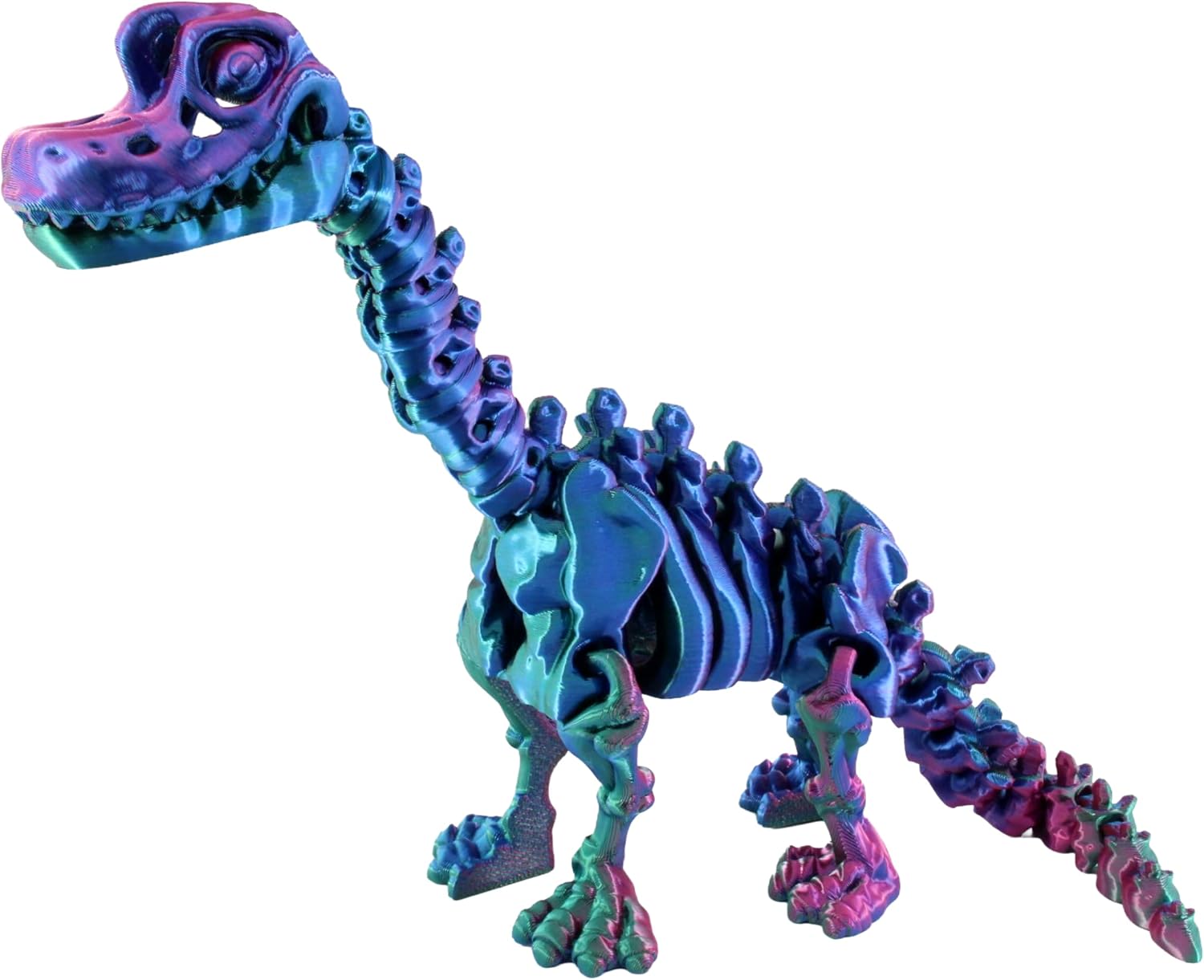 3D Printed Skeleton Brachiosaurus, Prehistoric Collectible Articulating Dinosaur 3D Figurine Desk Decoration by PowerTRC