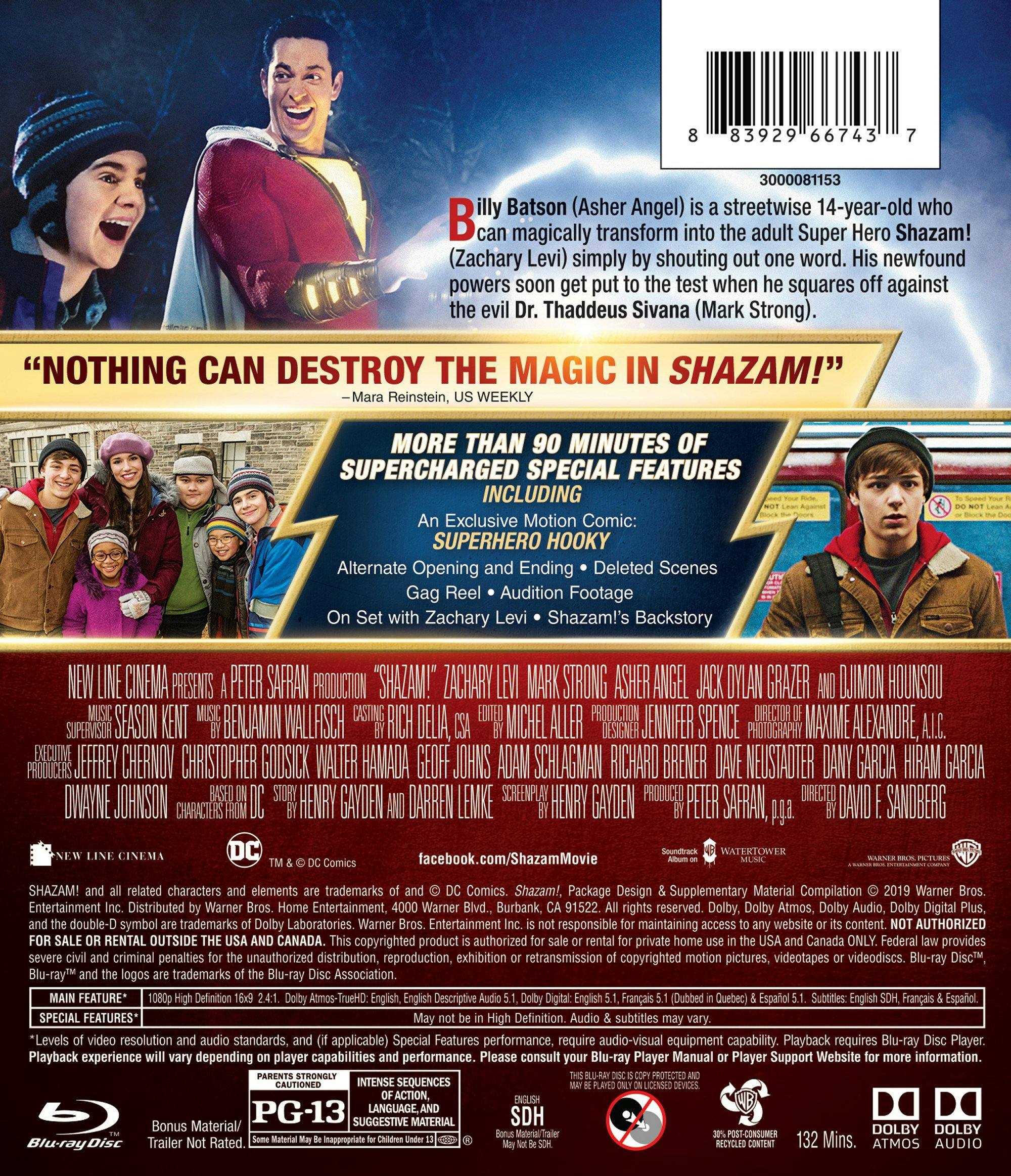 Back. Shazam! [Blu-ray].
