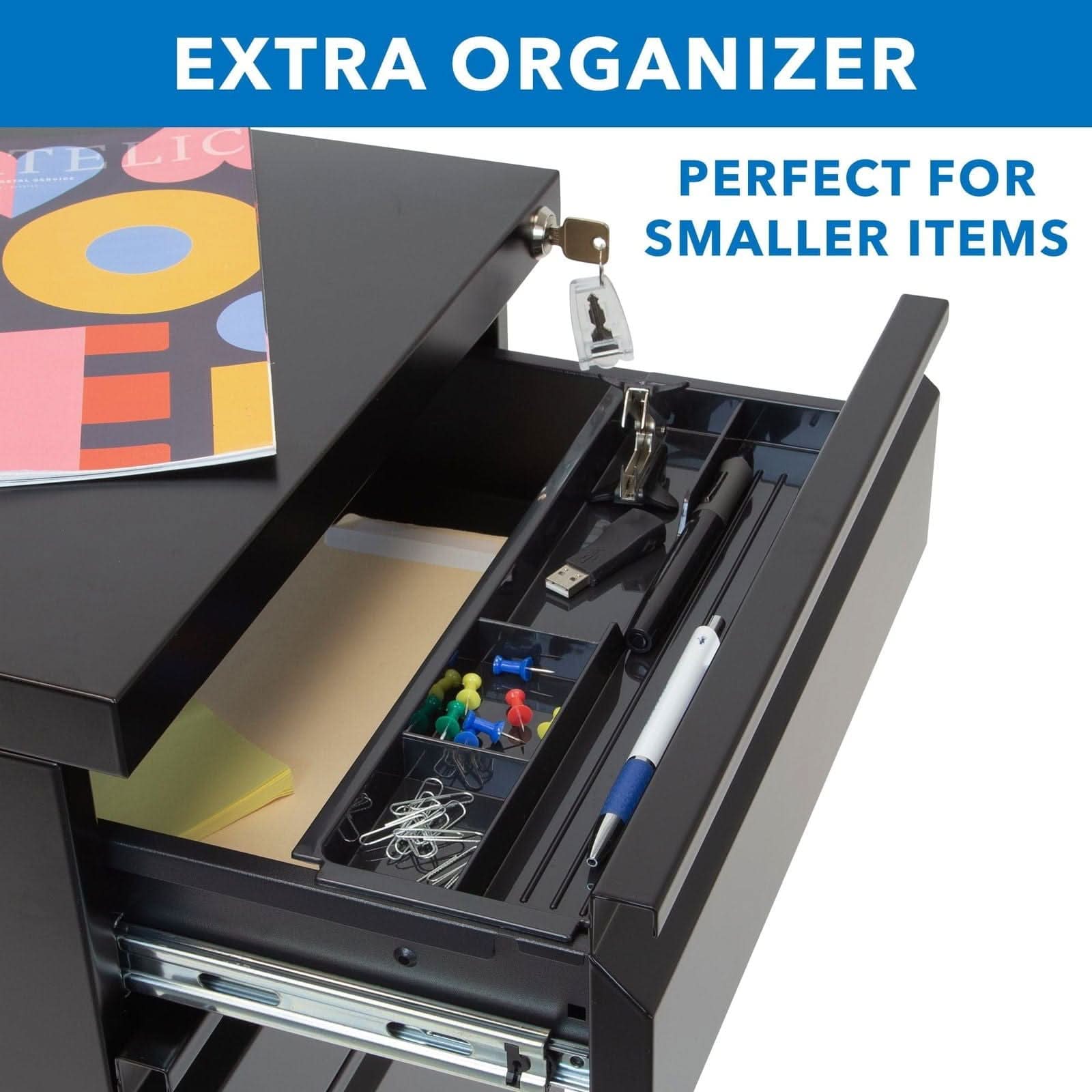 EXTRA ORGANIZER  
PERFECT FOR SMALLER ITEMS