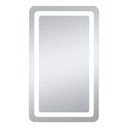 Elegant Decor - Genesis 20in x 40in soft edge LED mirror - Glossy White