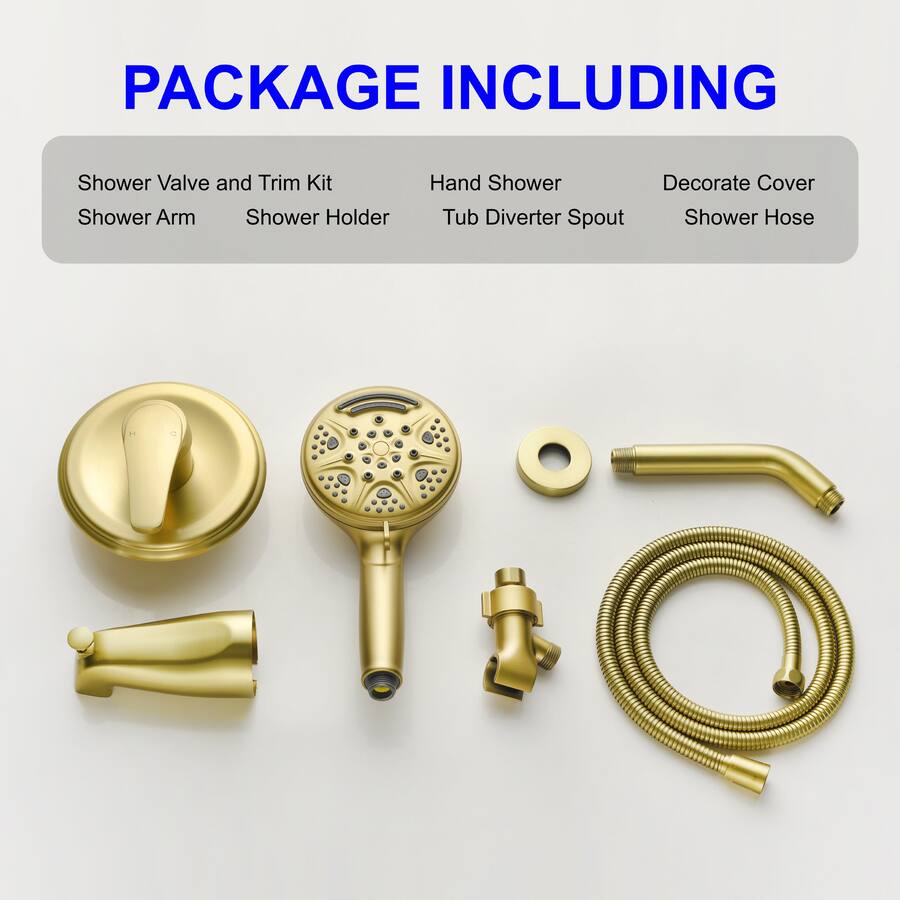 Boyel Living Shower Set with 9 Function Handheld Shower and cUPC ...