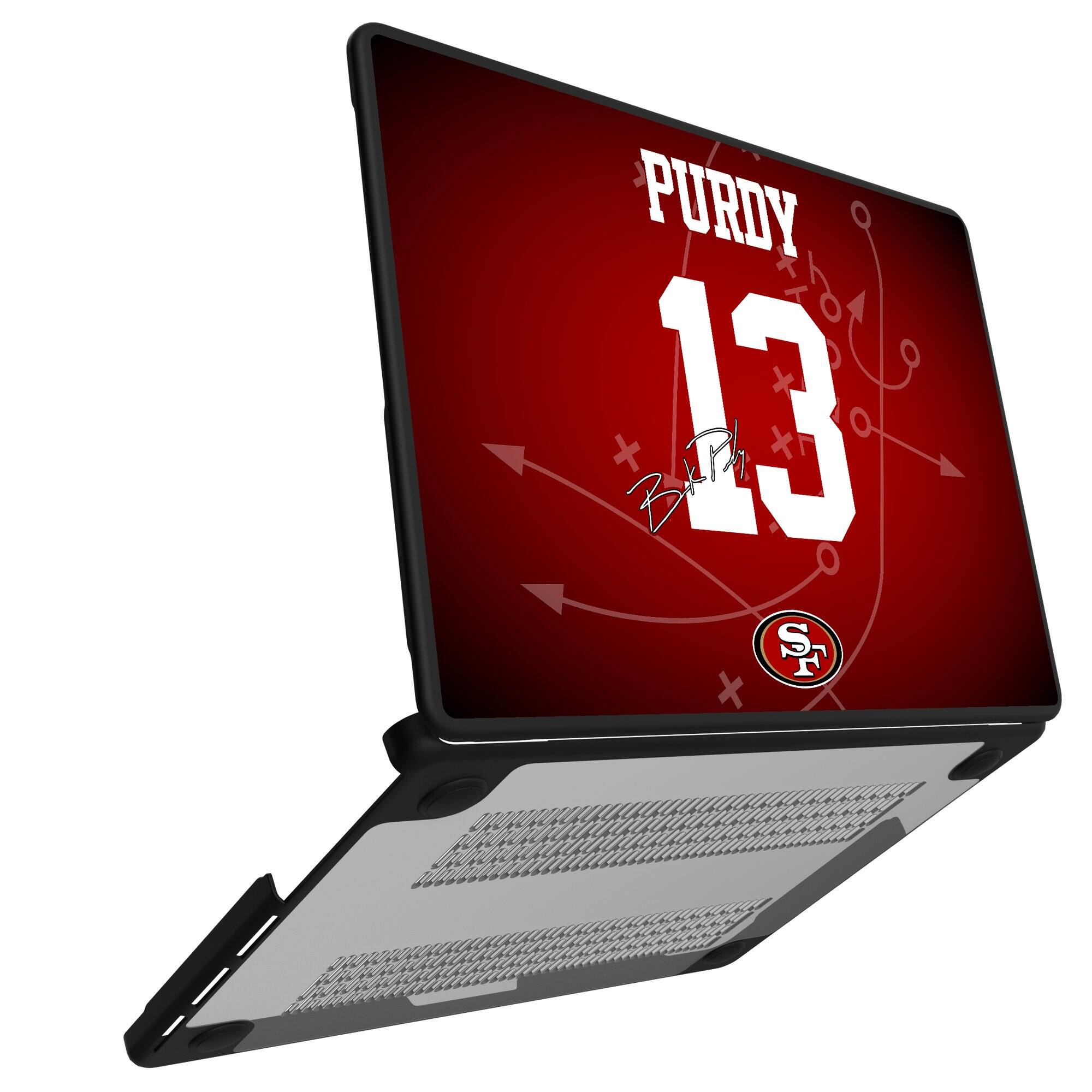 Alt View 1. Keyscaper - Brock Purdy San Francisco 49ers MacBook Case - Pro 13 in - Multicolor.