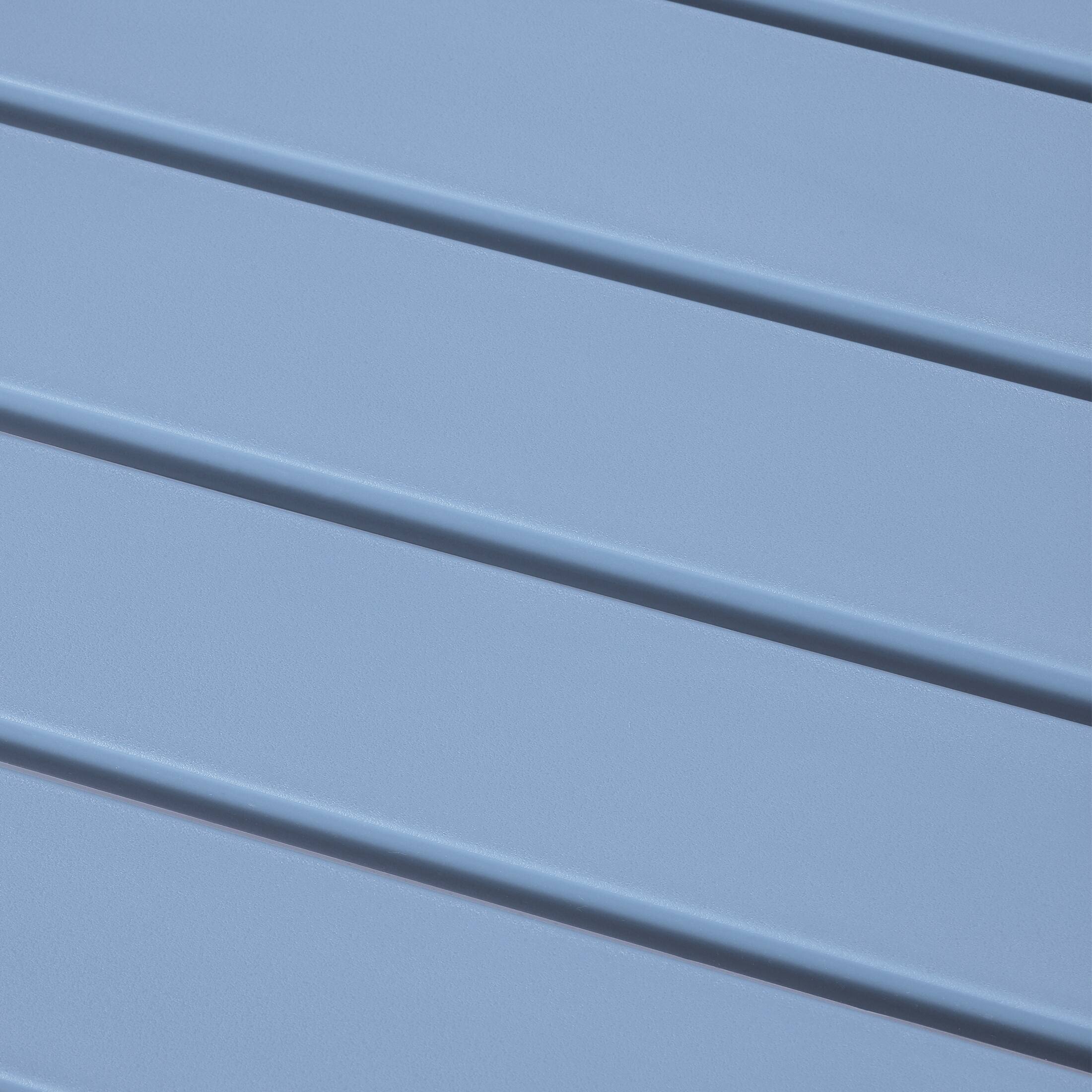 Alt View 1. WestinTrends - WestinTrends Playa Plastic Modern Outdoor Patio Accent Side Tables (Set of 2) - French Blue.