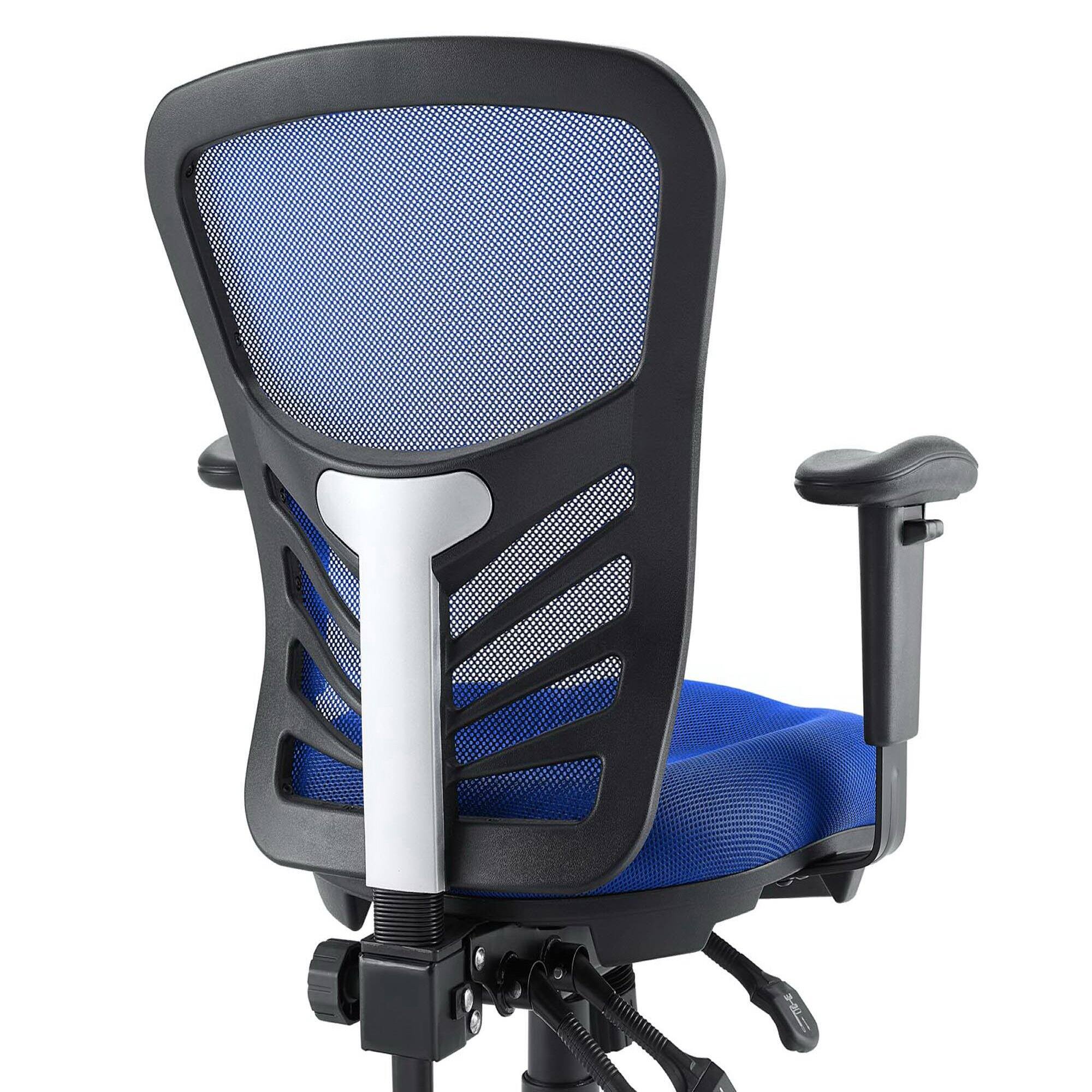 Alt View 4. Modway - Articulate Mesh Office Chair by Modway - Blue.