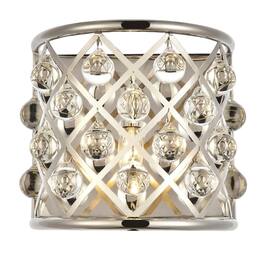 Urban Classic - Madison 1 light Wall Sconce Clear Royal Cut Crystal - Polished Nickel