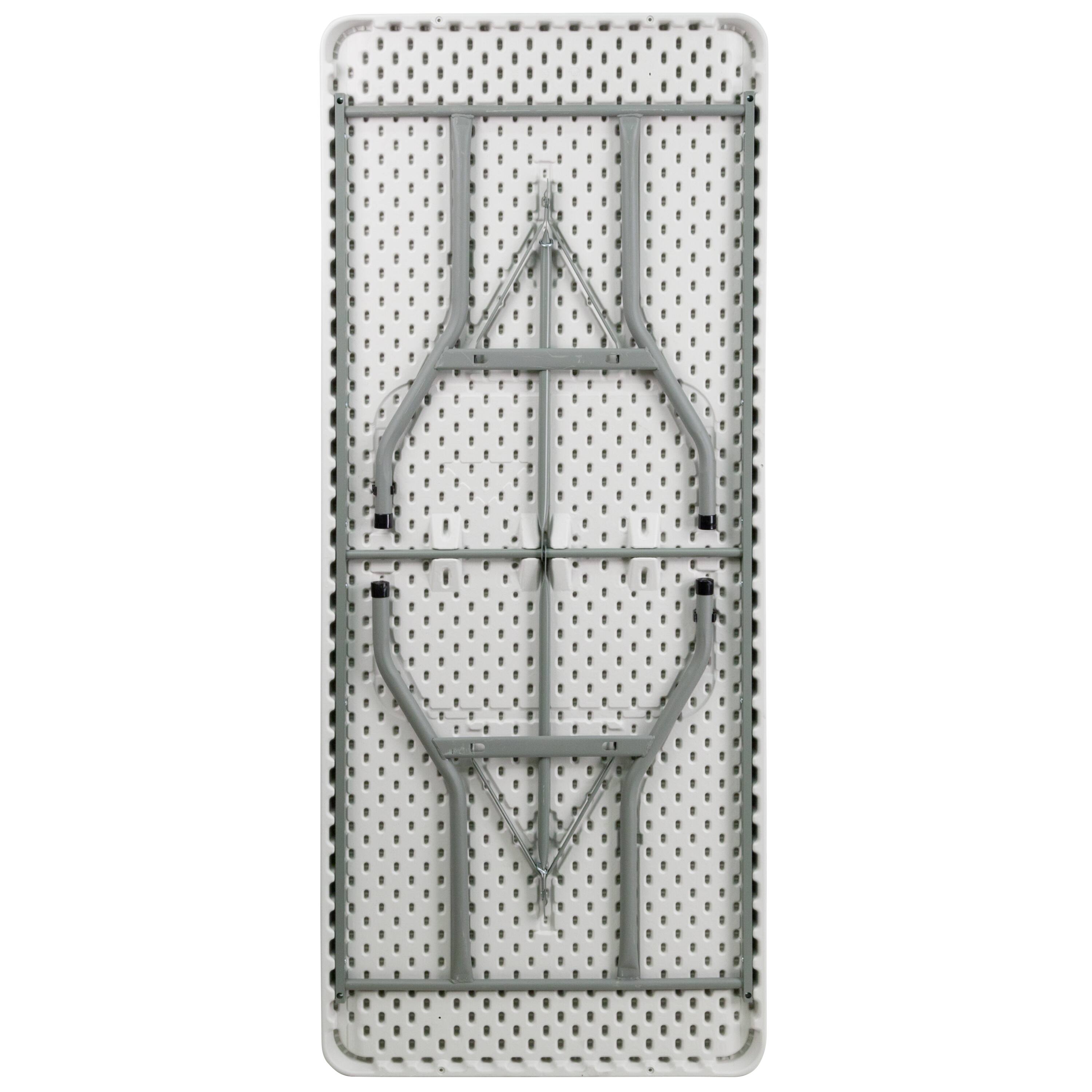 Alt View 14. Alamont Home - Kathryn 6-Foot Granite White Plastic Folding Table - Banquet / Event Folding Table - Granite White.