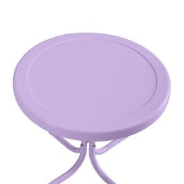 Crosley Furniture - Griffith Retro Outdoor Side Table - Lavender Gloss