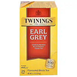 Twinings - Earl Grey Tea Bags, 25/Box (TNA51728)