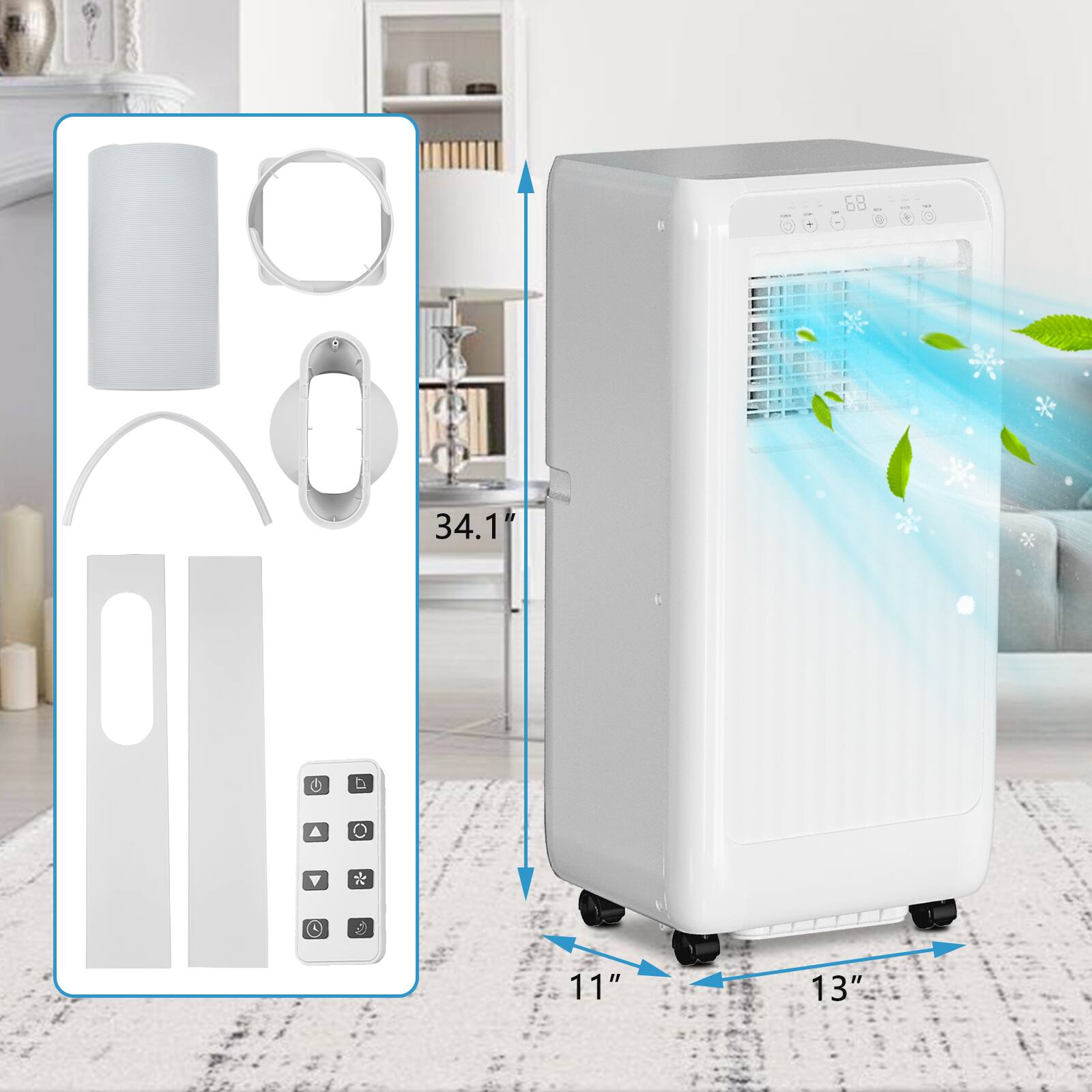 68.34.1" x 11" x 13"