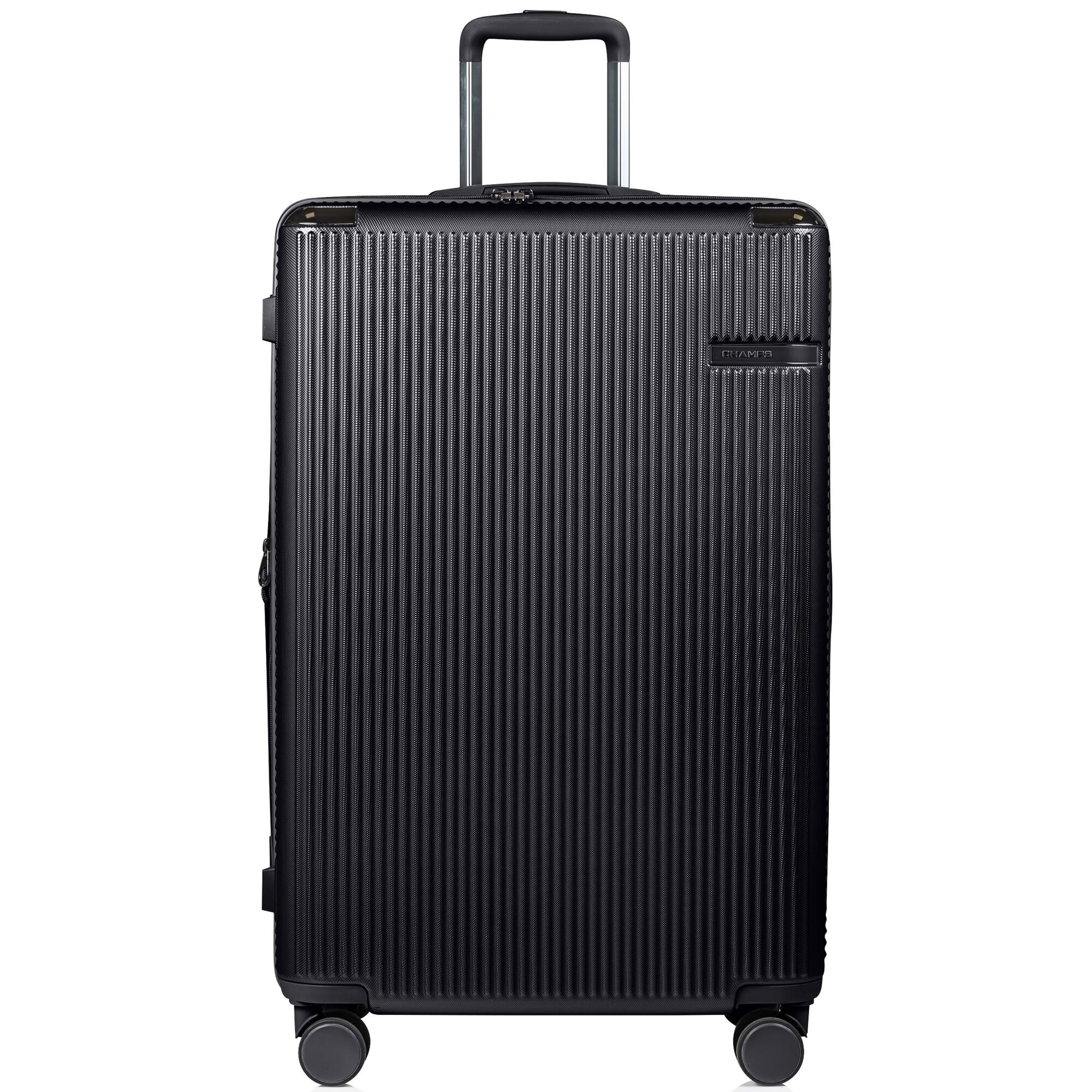 Left. Champs - Legacy 3-Piece Luggage Set - Black.