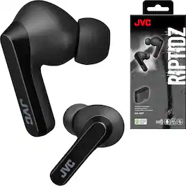JVC - Riptidz True Wirless In-Ear Headphones HAA9TB - Black