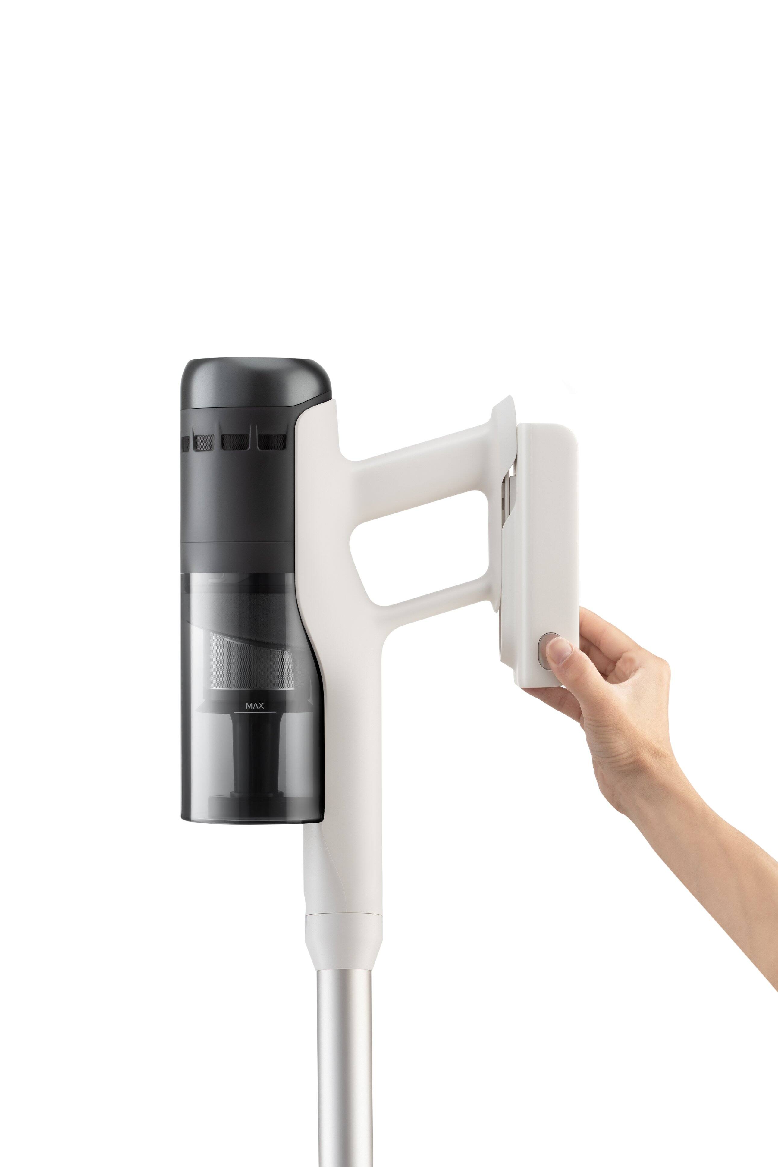 Angle. Roborock - roborock H60 Pro Cordless Stick Vacuum Cleaner, 170AW Suction Power, 80-Min Runtime, Dust-Detecting LED - White.