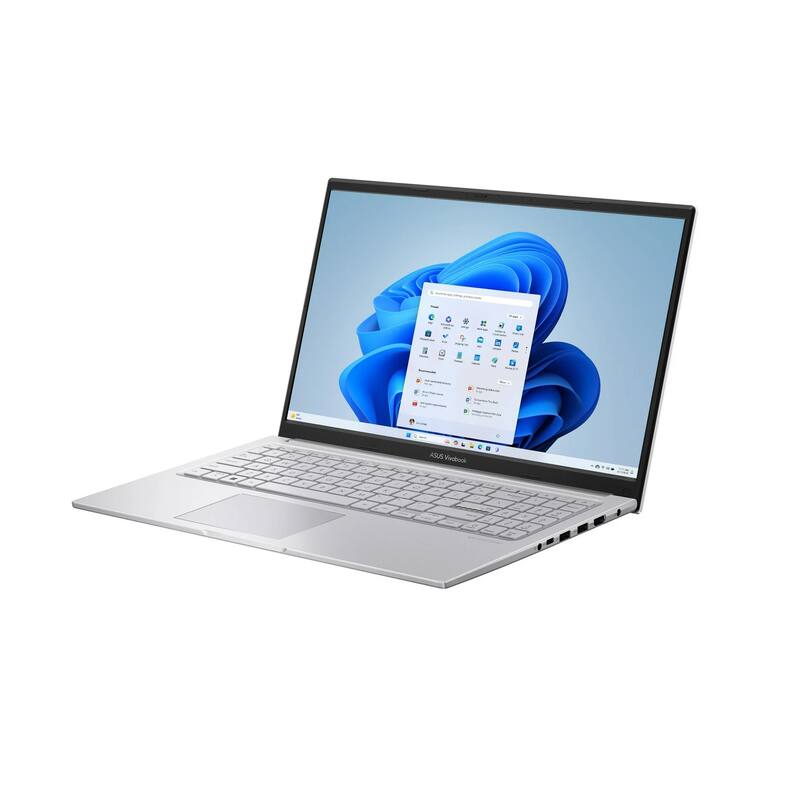 Alt View 3. ASUS - Vivobook 15.6" FHD IPS Laptop,Intel Core 5-120U,40GB RAM,2TB SSD,Intel Graphics,Win 11 Home - Silver.