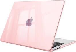 Fintie - Case for MacBook Air 13.6 Inch A2681 A3113 A3240 A3449 with M2 M3 M4 M5 Chip(2022-2026 Release) Snap On Hard Shell Cover - Crystal Pink