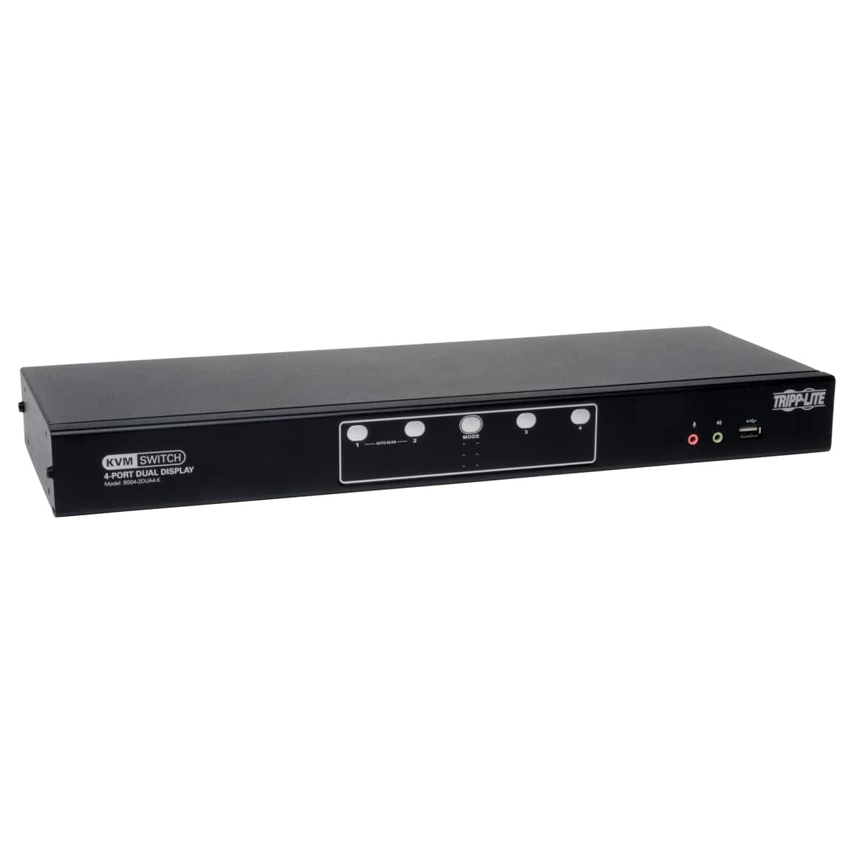 Tripp Lite - 4-Port Dual Monitor DVI KVM Switch with Audio and USB 2.0 Hub - Black price history on PriceWatchPro