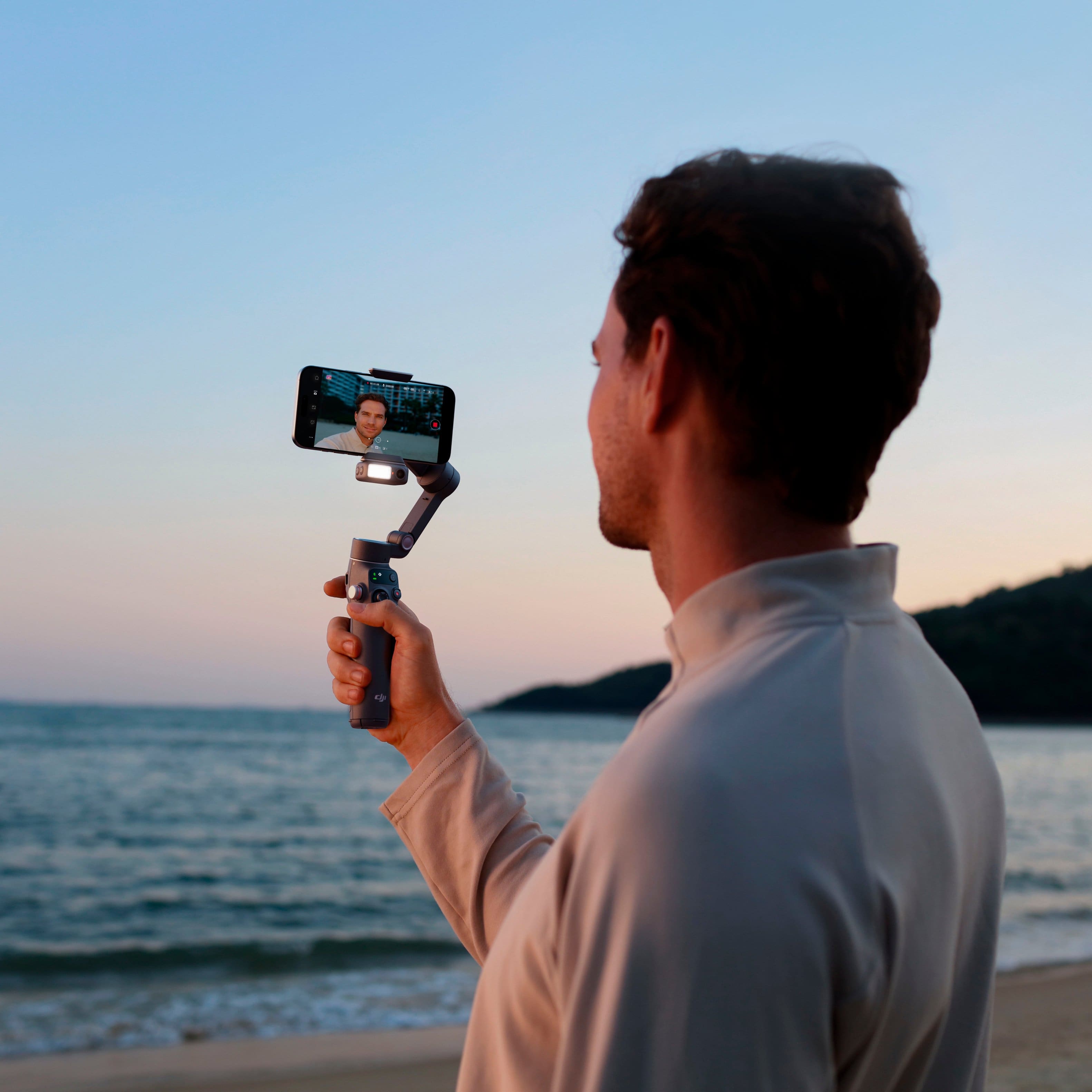 Alt View 4. DJI - Osmo Mobile 7P Smartphone 3-Axis Gimbal Stabilizer - Gray.