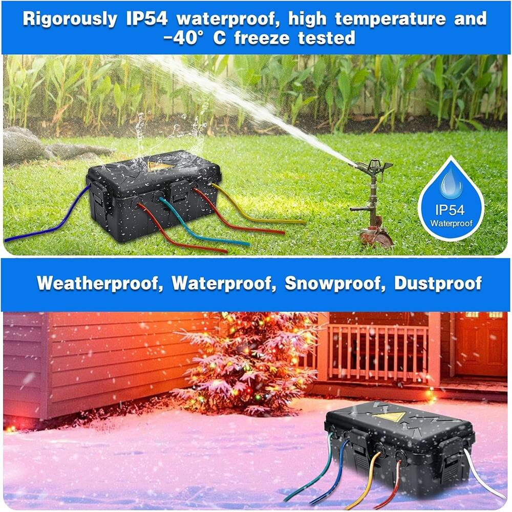 Rigorously IP54 waterproof, high temperature and -40°C freeze tested

IP54 Waterproof

Weatherproof, Waterproof, Snowproof, Dustproof