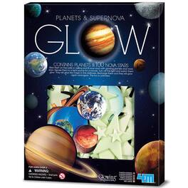 4M - 4M: Glow Planets & Supernova - 100 Glow-in-Dark Stick-Ons, Wall & Ceiling Decor
