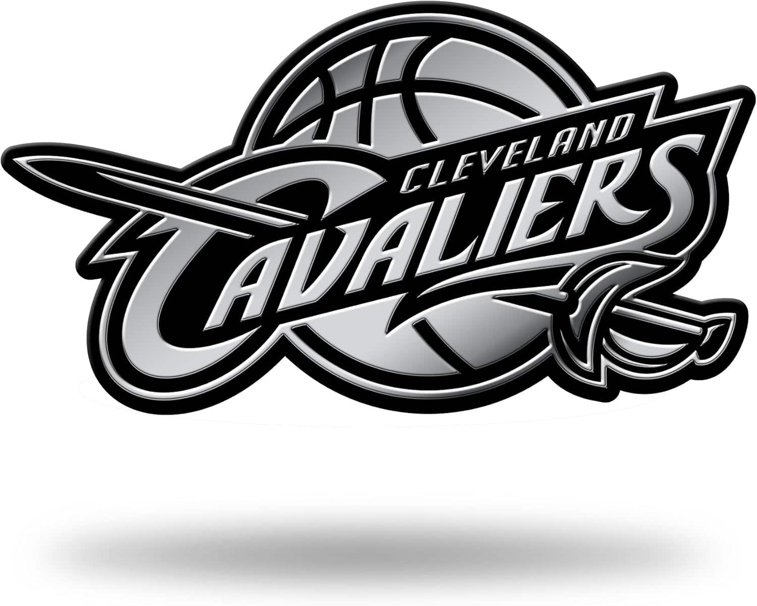 Rico Industries - Cleveland Cavaliers Logo Official NBA Licensed Molded Self-Adhesive Auto Emblem - Multi