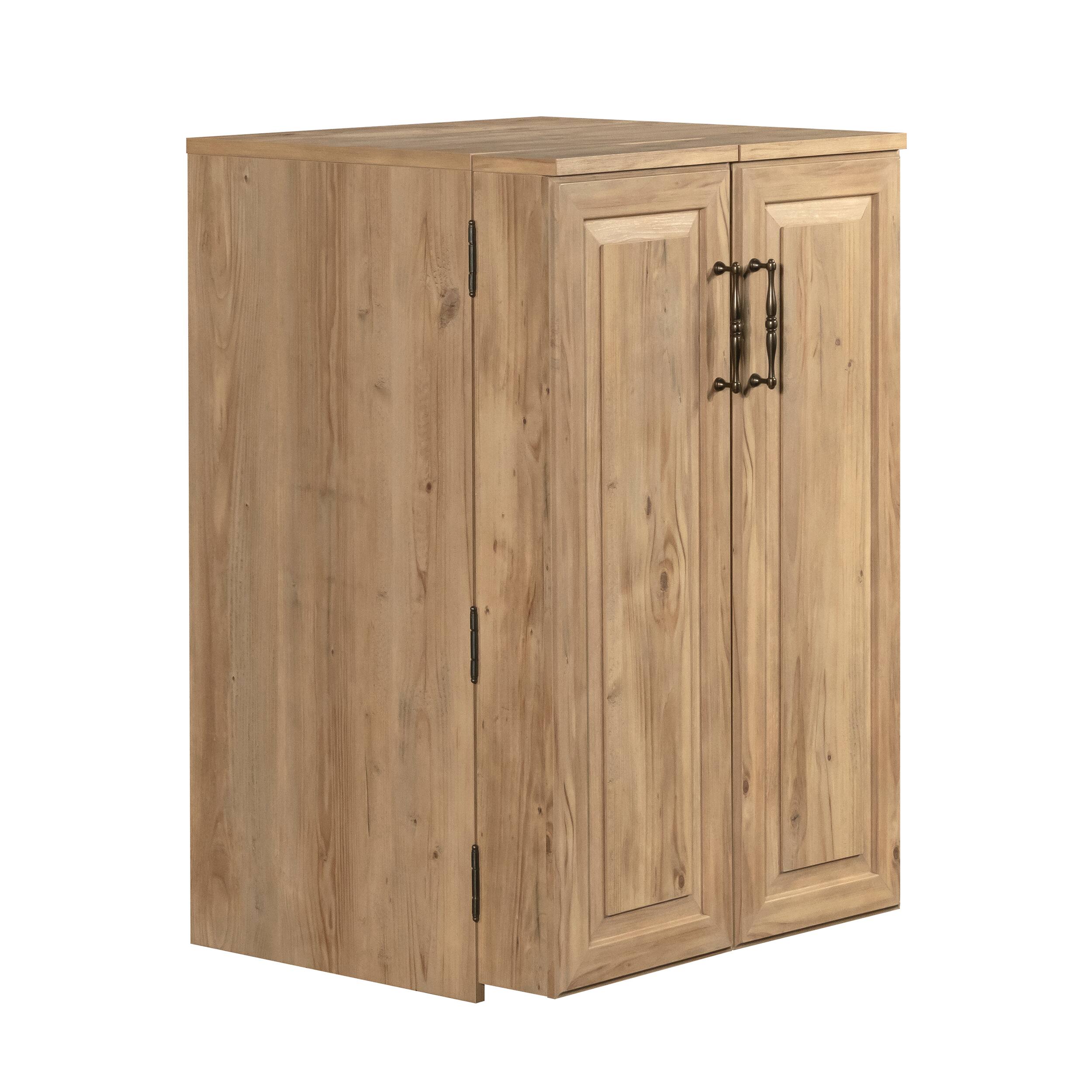 Front. TinyHomie - Craft Station Brown finish.