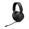 Front. JBL - Quantum 360X Wireless over-ear gaming headset with detachable boom mic - Black.