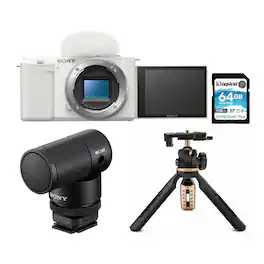 Sony - Alpha ZV-E10 APS-C Interchangeable Lens Mirrorless Vlog Camera Bundle