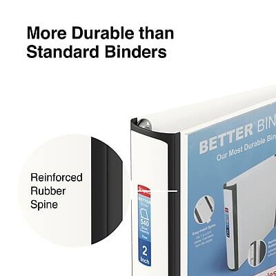 More Durable than Standard Binders

Reinforced Rubber Spine

BETTER BIN
Our Most Durable Binder

540 BIN
2 Inch