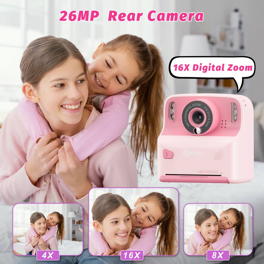 Contixo KC2 Kids Camera Instant Print 1080P Kids Instant, 2.4 Inch ...