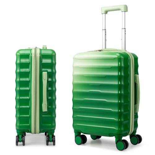 Alt View 1. Winado - 20" Carry-on Airline Approved Small Luggage Hardshell PC+ABS Gradient Color Suitcase with TSA Lock for Travel Business - Gradient Green.