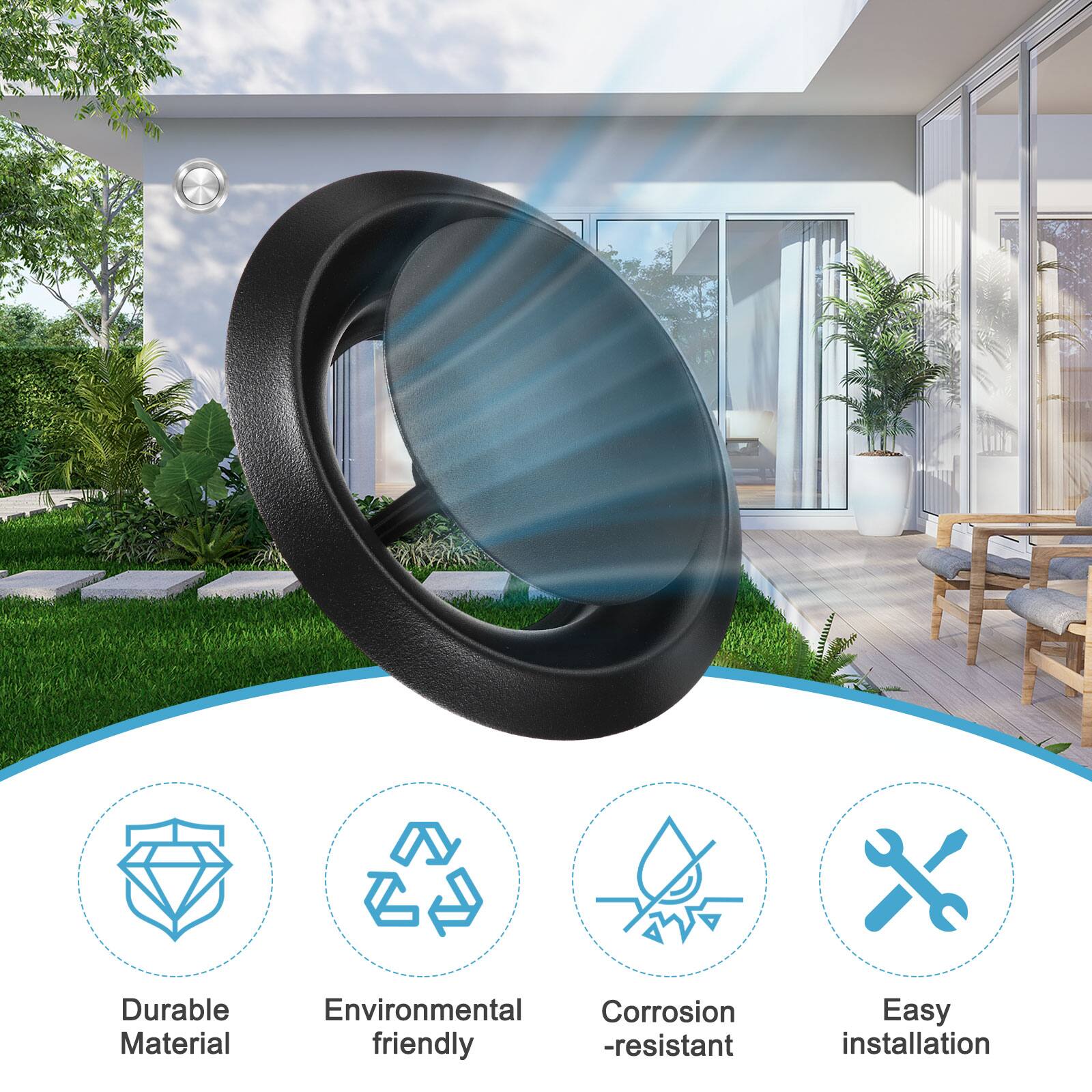 Durable Material  
Environmental friendly  
Corrosion resistant  
Easy installation